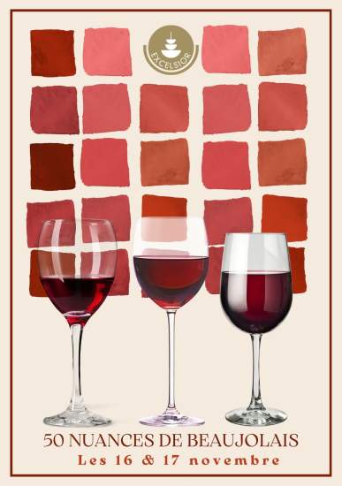 Restaurant bar Excelsior - beaujolais nouveau- St Raphael Var